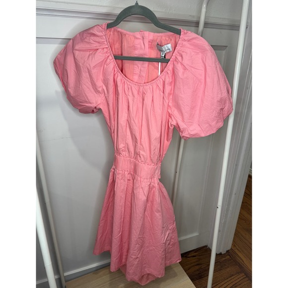 Adelyn Rae Poplin cut out dress in light pink size medium - Picture 2 of 4